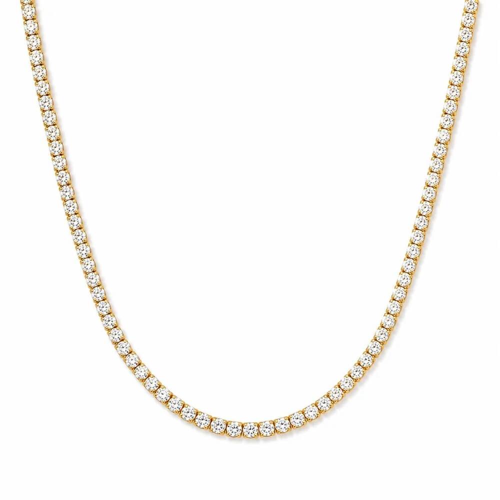 NEW ELLIE VAIL women's camden tennis choker necklace in gold